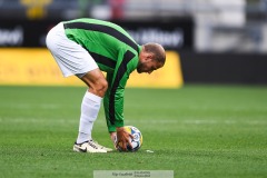 20240818 GAIS Gustav Lundgren under fotbollsmatchen i Allsvenskan mellan GAIS och Halmstads BK den 18 augusti 2024 på Gamla Ullevi i Göteborg.