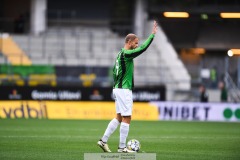 20240818 GAIS Gustav Lundgren under fotbollsmatchen i Allsvenskan mellan GAIS och Halmstads BK den 18 augusti 2024 på Gamla Ullevi i Göteborg.