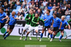 20240818 GAIS Axel Norén under fotbollsmatchen i Allsvenskan mellan GAIS och Halmstads BK den 18 augusti 2024 på Gamla Ullevi i Göteborg.