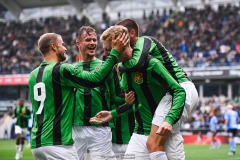 20240818 GAIS Filip Beckman under fotbollsmatchen i Allsvenskan mellan GAIS och Halmstads BK den 18 augusti 2024 på Gamla Ullevi i Göteborg.