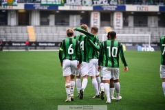 20240818 GAIS Filip Beckman och Alexander Ahl Holmström under fotbollsmatchen i Allsvenskan mellan GAIS och Halmstads BK den 18 augusti 2024 på Gamla Ullevi i Göteborg.