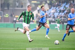 20240818 GAIS Alexander Ahl Holmström under fotbollsmatchen i Allsvenskan mellan GAIS och Halmstads BK den 18 augusti 2024 på Gamla Ullevi i Göteborg.