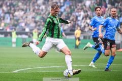 20240818 GAIS Alexander Ahl Holmström under fotbollsmatchen i Allsvenskan mellan GAIS och Halmstads BK den 18 augusti 2024 på Gamla Ullevi i Göteborg.