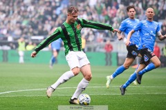 20240818 GAIS Alexander Ahl Holmström under fotbollsmatchen i Allsvenskan mellan GAIS och Halmstads BK den 18 augusti 2024 på Gamla Ullevi i Göteborg.