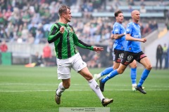 20240818 GAIS Alexander Ahl Holmström under fotbollsmatchen i Allsvenskan mellan GAIS och Halmstads BK den 18 augusti 2024 på Gamla Ullevi i Göteborg.