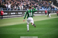 20240818 GAIS Alexander Ahl Holmström under fotbollsmatchen i Allsvenskan mellan GAIS och Halmstads BK den 18 augusti 2024 på Gamla Ullevi i Göteborg.