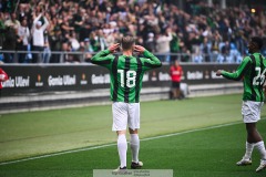 20240818 GAIS Alexander Ahl Holmström under fotbollsmatchen i Allsvenskan mellan GAIS och Halmstads BK den 18 augusti 2024 på Gamla Ullevi i Göteborg.