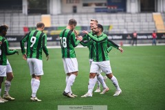 20240818 GAIS Alexander Ahl Holmström under fotbollsmatchen i Allsvenskan mellan GAIS och Halmstads BK den 18 augusti 2024 på Gamla Ullevi i Göteborg.