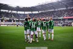 20240818 GAIS Alexander Ahl Holmström under fotbollsmatchen i Allsvenskan mellan GAIS och Halmstads BK den 18 augusti 2024 på Gamla Ullevi i Göteborg.