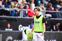 20240818 GAIS Axel Henriksson under fotbollsmatchen i Allsvenskan mellan GAIS och Halmstads BK den 18 augusti 2024 på Gamla Ullevi i Göteborg.