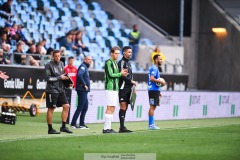 20240818 GAIS Axel Henriksson under fotbollsmatchen i Allsvenskan mellan GAIS och Halmstads BK den 18 augusti 2024 på Gamla Ullevi i Göteborg.