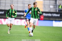 20240818 GAIS Axel Henriksson under fotbollsmatchen i Allsvenskan mellan GAIS och Halmstads BK den 18 augusti 2024 på Gamla Ullevi i Göteborg.