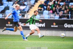 20240818 GAIS Edvin Becirovic under fotbollsmatchen i Allsvenskan mellan GAIS och Halmstads BK den 18 augusti 2024 på Gamla Ullevi i Göteborg.