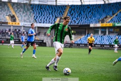 20240818 GAIS Axel Henriksson under fotbollsmatchen i Allsvenskan mellan GAIS och Halmstads BK den 18 augusti 2024 på Gamla Ullevi i Göteborg.