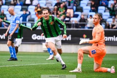 20240818 GAIS Axel Henriksson under fotbollsmatchen i Allsvenskan mellan GAIS och Halmstads BK den 18 augusti 2024 på Gamla Ullevi i Göteborg.