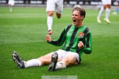 20240818 GAIS Axel Henriksson under fotbollsmatchen i Allsvenskan mellan GAIS och Halmstads BK den 18 augusti 2024 på Gamla Ullevi i Göteborg.