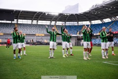 20240818 GAIS under fotbollsmatchen i Allsvenskan mellan GAIS och Halmstads BK den 18 augusti 2024 på Gamla Ullevi i Göteborg.