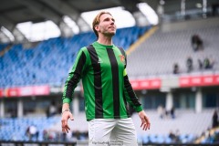 20240818 GAIS August Wängberg under fotbollsmatchen i Allsvenskan mellan GAIS och Halmstads BK den 18 augusti 2024 på Gamla Ullevi i Göteborg.