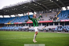 20240818 GAIS August Wängberg under fotbollsmatchen i Allsvenskan mellan GAIS och Halmstads BK den 18 augusti 2024 på Gamla Ullevi i Göteborg.