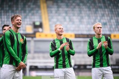 20240818 GAIS Filip Gustafsson och Robin Wendin Thomasson under fotbollsmatchen i Allsvenskan mellan GAIS och Halmstads BK den 18 augusti 2024 på Gamla Ullevi i Göteborg.