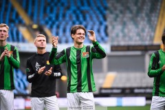 20240818 GAIS Axel Henriksson under fotbollsmatchen i Allsvenskan mellan GAIS och Halmstads BK den 18 augusti 2024 på Gamla Ullevi i Göteborg.