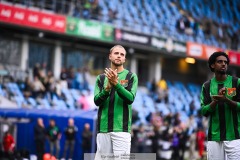 20240818 GAIS Gustav Lundgren under fotbollsmatchen i Allsvenskan mellan GAIS och Halmstads BK den 18 augusti 2024 på Gamla Ullevi i Göteborg.