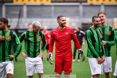 20240818 GAIS Mergim Krasniqi under fotbollsmatchen i Allsvenskan mellan GAIS och Halmstads BK den 18 augusti 2024 på Gamla Ullevi i Göteborg.