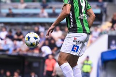 20250726 GAIS Gustav Lundgren under fotbollsmatchen mellan GAIS och Halmstads BK i Allsvenskan den 16 juli 2025 på Gamla Ullevi i Göteborg.