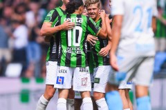 20250726 GAIS Amin Boudri och Kevin Holmén under fotbollsmatchen mellan GAIS och Halmstads BK i Allsvenskan den 16 juli 2025 på Gamla Ullevi i Göteborg.