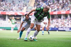20250726 GAIS Gustav Lundgren under fotbollsmatchen mellan GAIS och Halmstads BK i Allsvenskan den 16 juli 2025 på Gamla Ullevi i Göteborg.