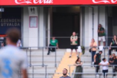 20250726 GAIS Mergim Krasniqi under fotbollsmatchen mellan GAIS och Halmstads BK i Allsvenskan den 16 juli 2025 på Gamla Ullevi i Göteborg.