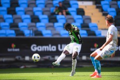 20250726 GAIS Ibrahim Diabate under fotbollsmatchen mellan GAIS och Halmstads BK i Allsvenskan den 16 juli 2025 på Gamla Ullevi i Göteborg.