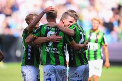 20250726 GAIS Oskar Ågren och Kevin Holmén under fotbollsmatchen mellan GAIS och Halmstads BK i Allsvenskan den 16 juli 2025 på Gamla Ullevi i Göteborg.