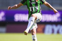 20250726 GAIS Kevin Holmén under fotbollsmatchen mellan GAIS och Halmstads BK i Allsvenskan den 16 juli 2025 på Gamla Ullevi i Göteborg.