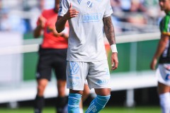 20250726 Halmstads BKs Rami Kaib under fotbollsmatchen mellan GAIS och Halmstads BK i Allsvenskan den 16 juli 2025 på Gamla Ullevi i Göteborg.