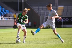 20250726 GAIS August Wängberg under fotbollsmatchen mellan GAIS och Halmstads BK i Allsvenskan den 16 juli 2025 på Gamla Ullevi i Göteborg.