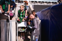 20250726 GAIS Mergim Krasniqi under fotbollsmatchen mellan GAIS och Halmstads BK i Allsvenskan den 16 juli 2025 på Gamla Ullevi i Göteborg.