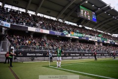 20240707 GAIS Gustav Lundgren under fotbollsmatchen i Allsvenskan mellan GAIS och Hammarby IF den 7 Juli 2024 på Gamla Ullevi i Göteborg.