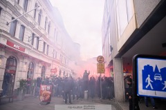 20240707 GAIS supportrar inför fotbollsmatchen i Allsvenskan mellan GAIS och Hammarby IF den 7 Juli 2024 på Gamla Ullevi i Göteborg.