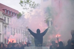 20240707 GAIS supportrar inför fotbollsmatchen i Allsvenskan mellan GAIS och Hammarby IF den 7 Juli 2024 på Gamla Ullevi i Göteborg.