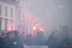 20240707 GAIS supportrar inför fotbollsmatchen i Allsvenskan mellan GAIS och Hammarby IF den 7 Juli 2024 på Gamla Ullevi i Göteborg.