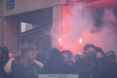 20240707 GAIS supportrar inför fotbollsmatchen i Allsvenskan mellan GAIS och Hammarby IF den 7 Juli 2024 på Gamla Ullevi i Göteborg.