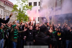 20240707 GAIS supportrar inför fotbollsmatchen i Allsvenskan mellan GAIS och Hammarby IF den 7 Juli 2024 på Gamla Ullevi i Göteborg.
