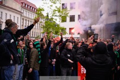 20240707 GAIS supportrar inför fotbollsmatchen i Allsvenskan mellan GAIS och Hammarby IF den 7 Juli 2024 på Gamla Ullevi i Göteborg.