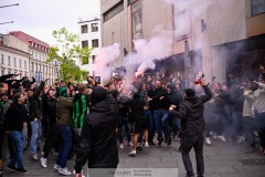 20240707 GAIS supportrar inför fotbollsmatchen i Allsvenskan mellan GAIS och Hammarby IF den 7 Juli 2024 på Gamla Ullevi i Göteborg.