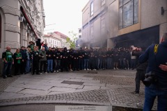 20240707 GAIS supportrar inför fotbollsmatchen i Allsvenskan mellan GAIS och Hammarby IF den 7 Juli 2024 på Gamla Ullevi i Göteborg.