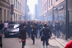 20240707 GAIS supportrar inför fotbollsmatchen i Allsvenskan mellan GAIS och Hammarby IF den 7 Juli 2024 på Gamla Ullevi i Göteborg.