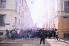 20240707 GAIS supportrar inför fotbollsmatchen i Allsvenskan mellan GAIS och Hammarby IF den 7 Juli 2024 på Gamla Ullevi i Göteborg.