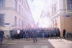 20240707 GAIS supportrar inför fotbollsmatchen i Allsvenskan mellan GAIS och Hammarby IF den 7 Juli 2024 på Gamla Ullevi i Göteborg.