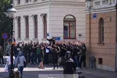 20240707 GAIS supportrar inför fotbollsmatchen i Allsvenskan mellan GAIS och Hammarby IF den 7 Juli 2024 på Gamla Ullevi i Göteborg.